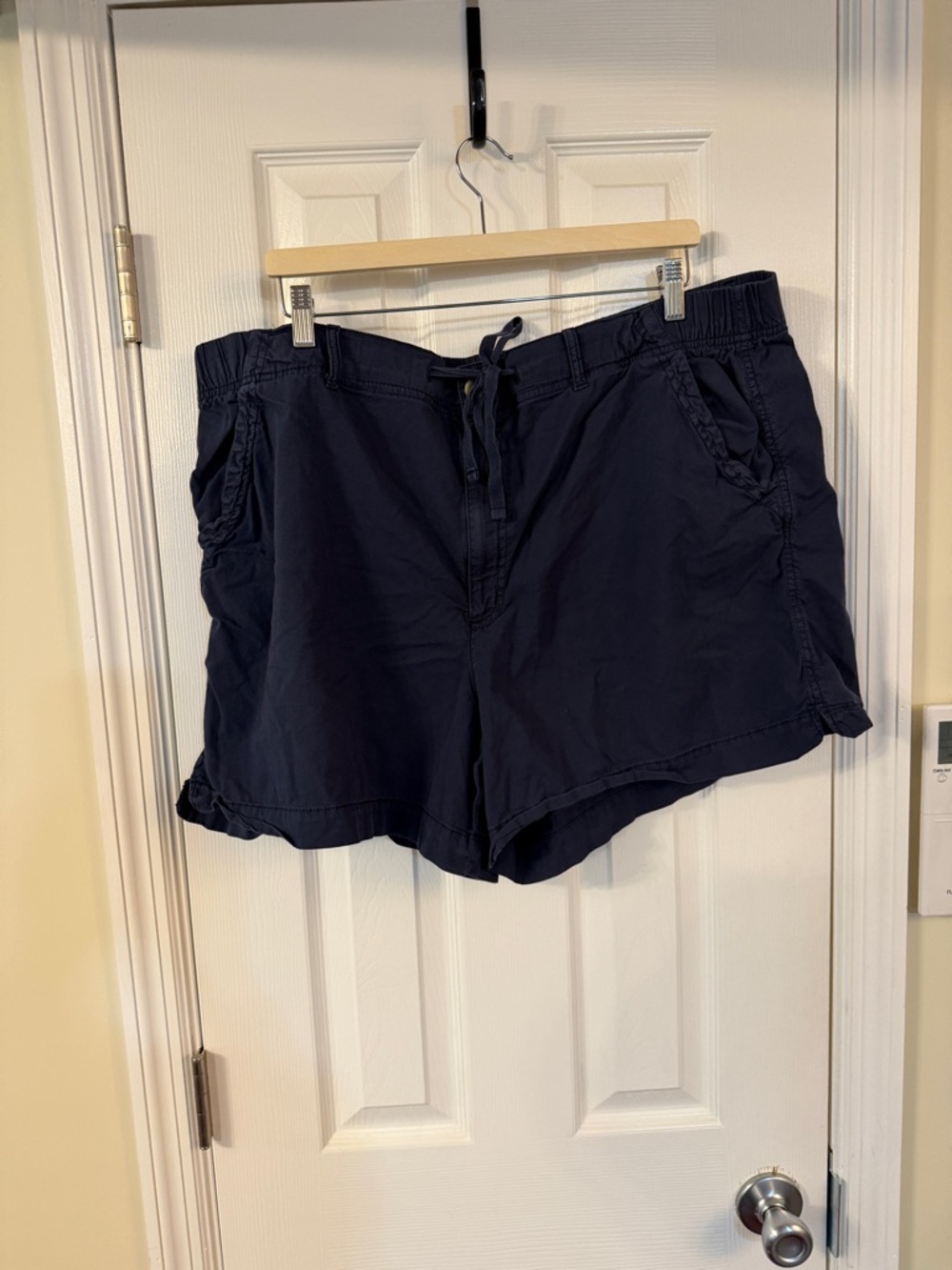 Sonoma Navy High-Waist Drawstring Utility Shorts - Picture 8 of 9